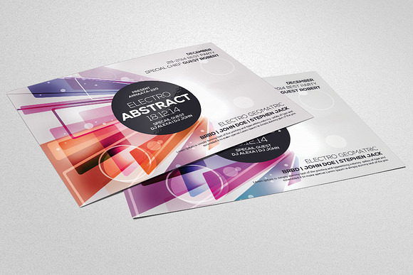 Electro Abstract Flyer in Flyer Templates - product preview 1