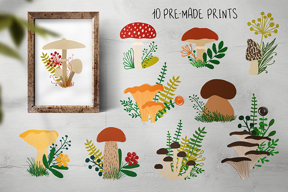 Go for Mushrooms. Forest Collection. in Graphics - product preview 4