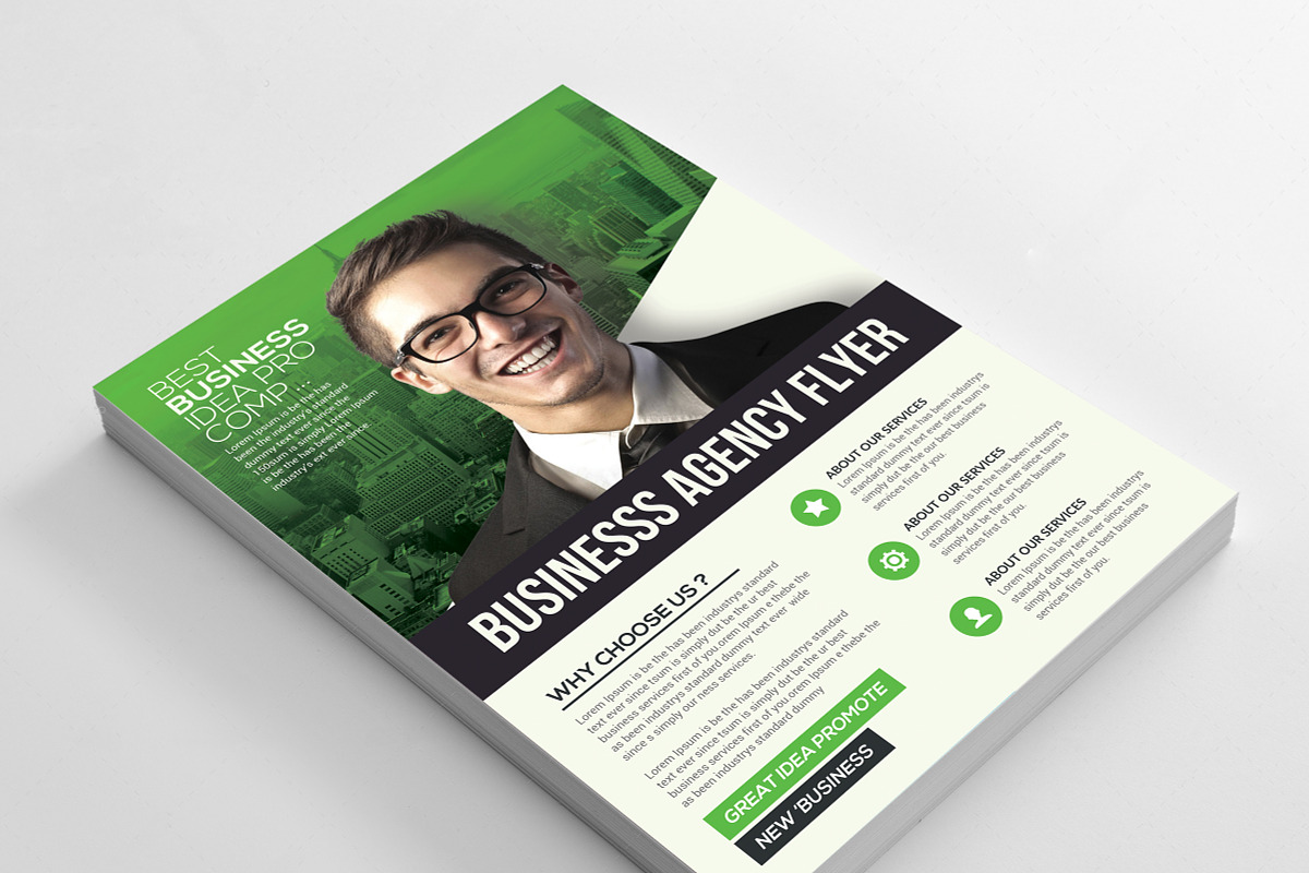 Corporate Business Agency Flyer in Invitation Templates - product preview 8