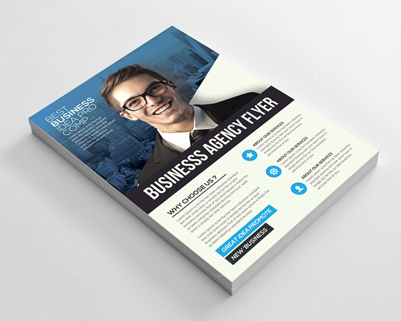 Corporate Business Agency Flyer in Invitation Templates - product preview 2