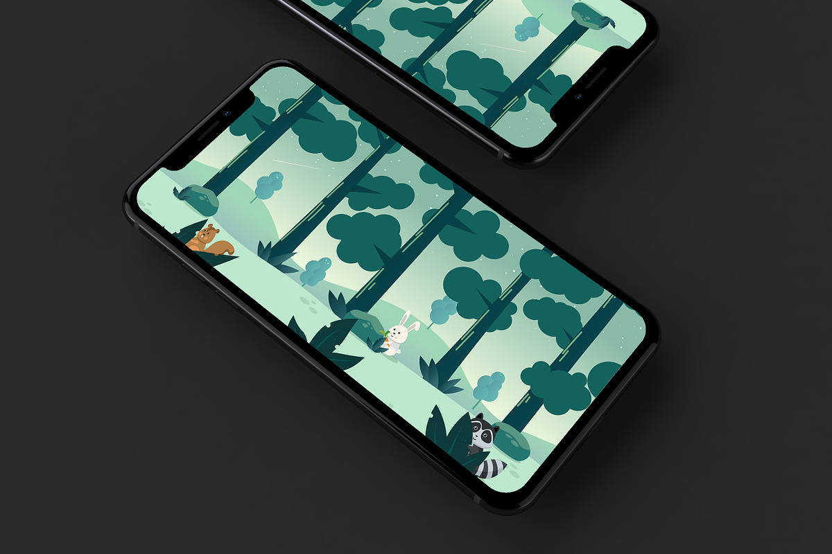 Forest Friends Background in Illustrations - product preview 8