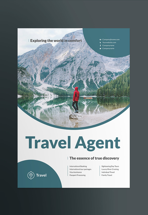 Travel Agent Agency Print Pack in Invitation Templates - product preview 9