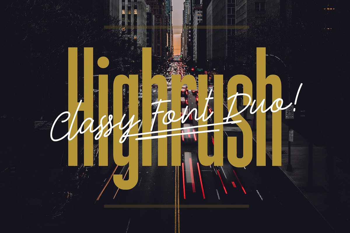 Highrush Font Duo in Display Fonts - product preview 8