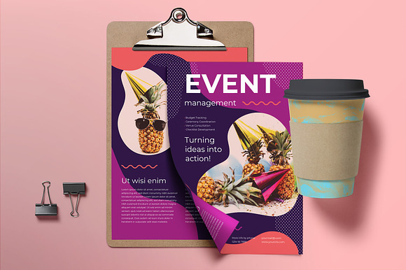 Event Management Flyer in Invitation Templates - product preview 2