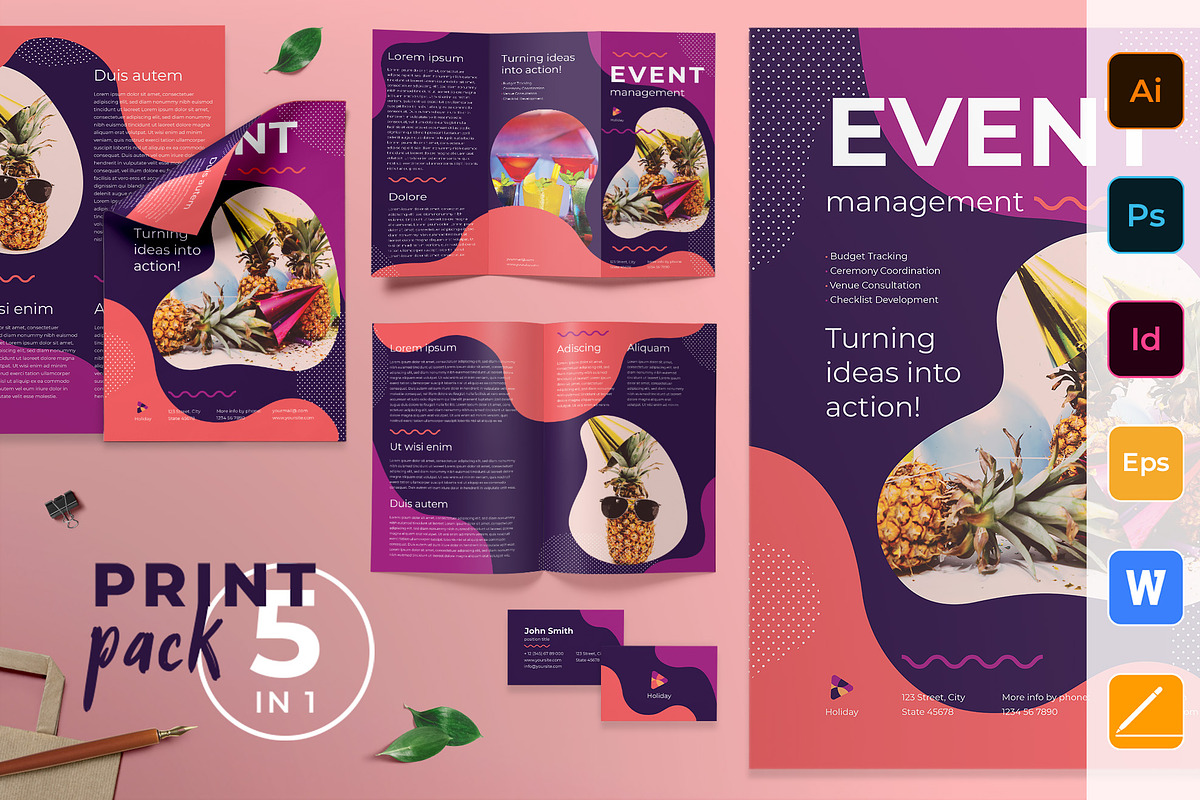 Event Management Print Pack in Invitation Templates - product preview 8