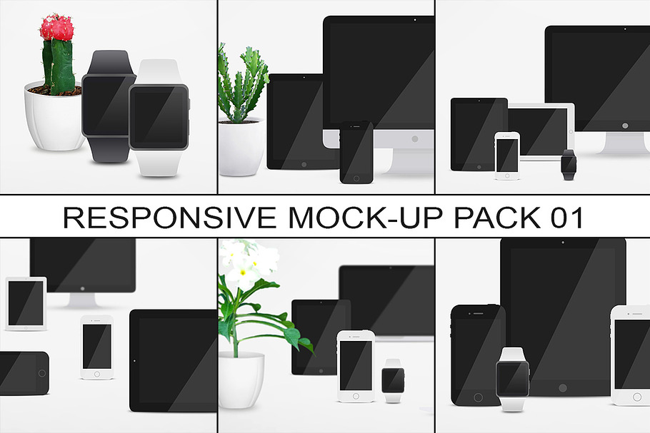 Responsive Mock-Up Pack 01