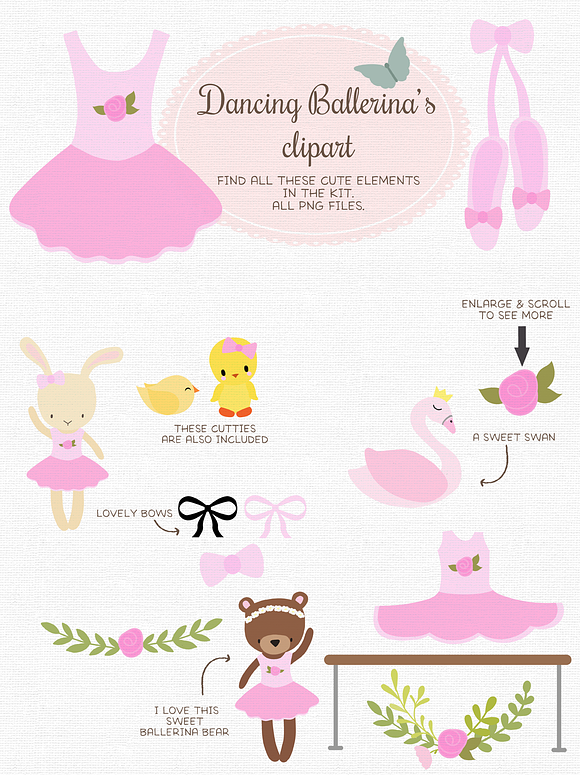 Dancing Ballerina in Illustrations - product preview 1