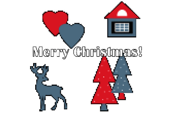 50% OFF Christmas Pixel Patterns in Patterns - product preview 1