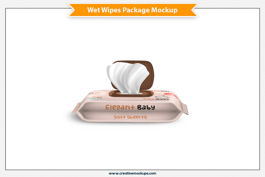Wet Wipes Package Mockup