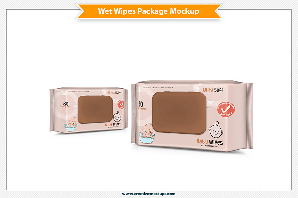 Wet Wipes Package Mockup in Product Mockups - product preview 2