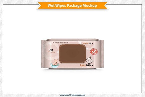 Wet Wipes Package Mockup in Product Mockups - product preview 4