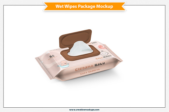 Wet Wipes Package Mockup in Product Mockups - product preview 6