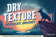 Dry Texture Brushes for Procreate