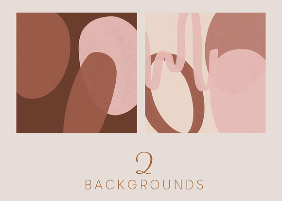 Painted Abstract Shapes - Blush in Illustrations - product preview 6