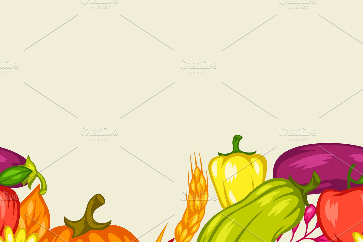 Harvest seamless pattern. in Patterns - product preview 8