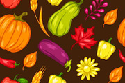 Harvest seamless pattern.