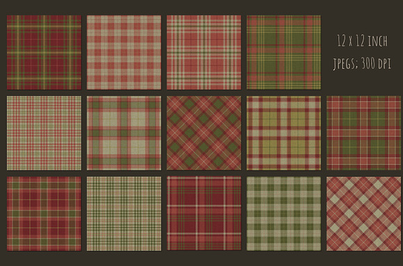 French country plaid patterns in Patterns - product preview 1