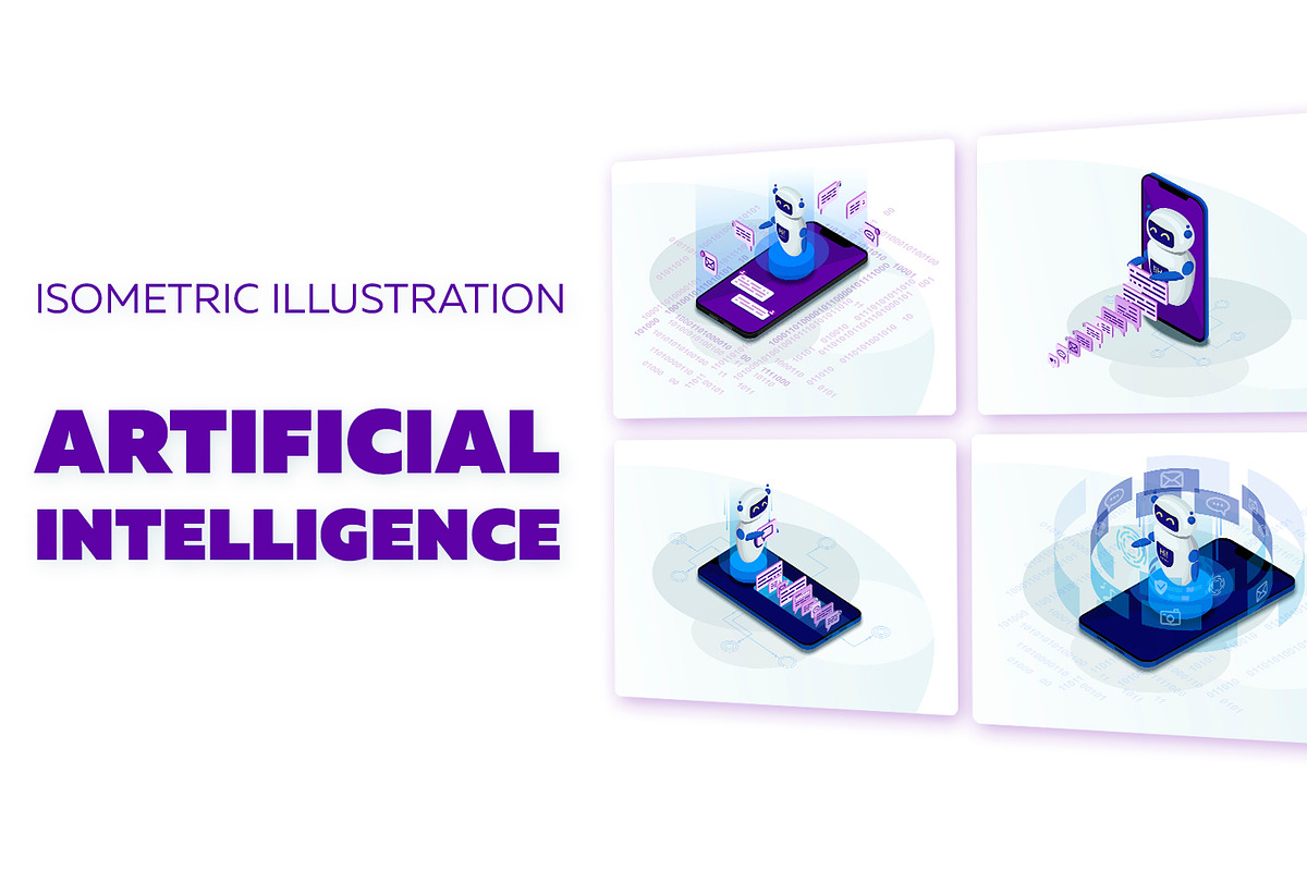 Artificial intelligence collection in Illustrations - product preview 8