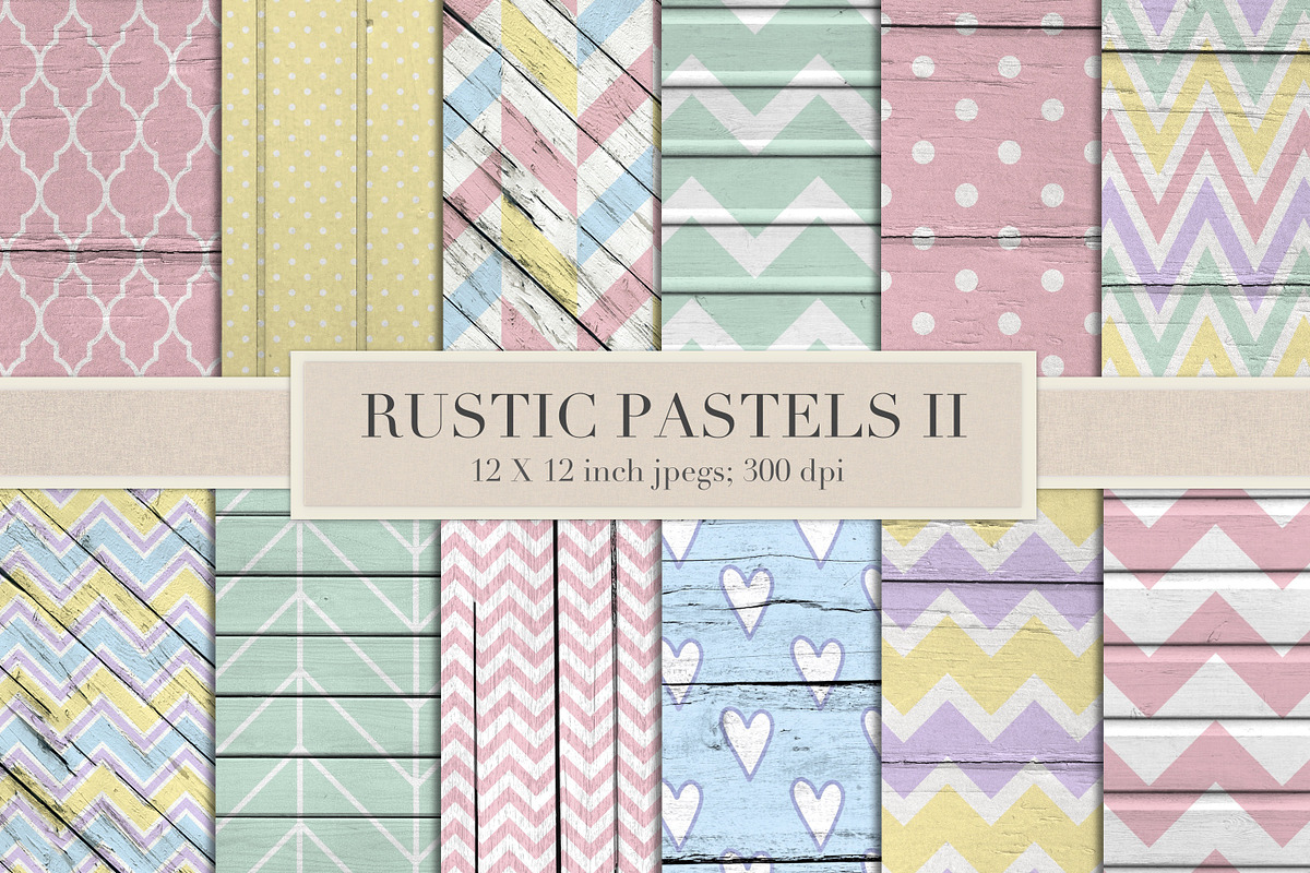 Rustic pastel wood backgrounds in Patterns - product preview 8