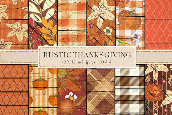 Rustic Thanksgiving wood