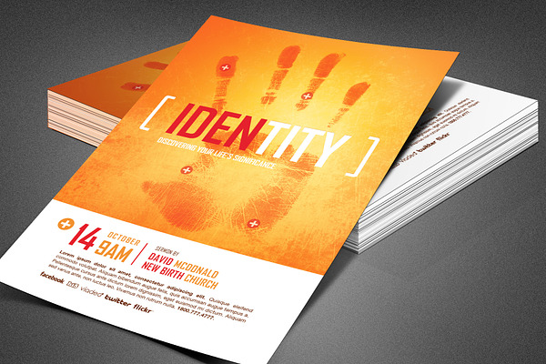 Identity Church Flyer Template