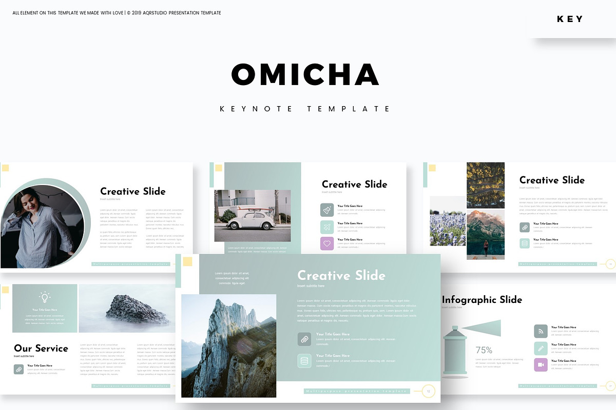 Omicha - Keynote Template in Keynote Templates - product preview 8