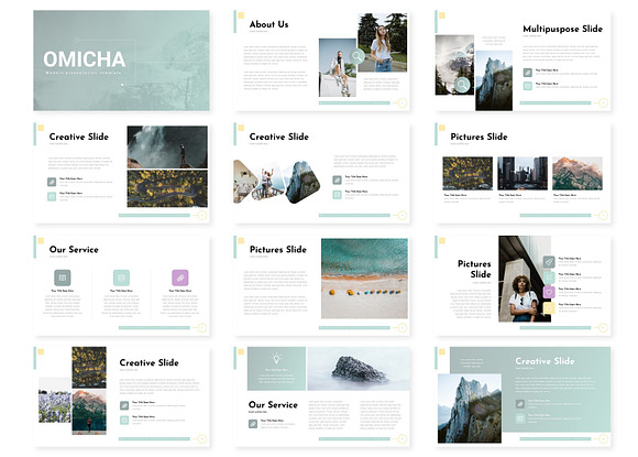 Omicha - Google Slide Template in Google Slides Templates - product preview 1