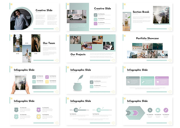 Omicha - Google Slide Template in Google Slides Templates - product preview 2