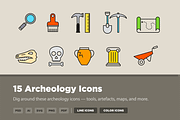 15 Archeology Icons