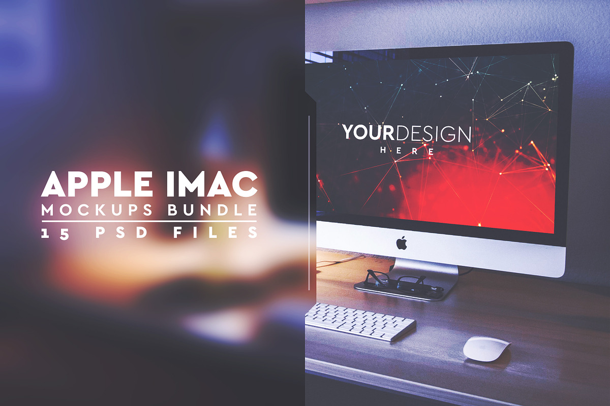 Apple Imac Mock-up Bundle #05 in Product Mockups - product preview 8