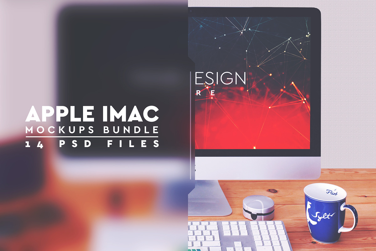 Apple Imac Mock-up Bundle #06 in Product Mockups - product preview 8