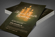 Advent Candle Readings Church Flyer
