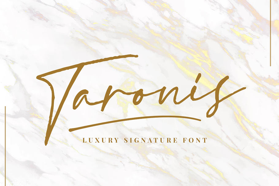 Taronis Signature Font in Script Fonts - product preview 8