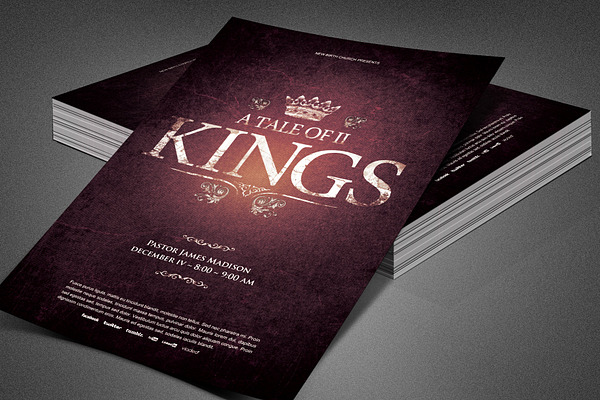 A Tale of Two Kings Church Flyer