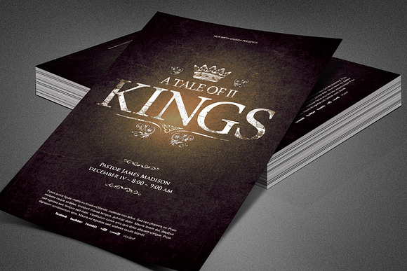 A Tale of Two Kings Church Flyer in Flyer Templates - product preview 5