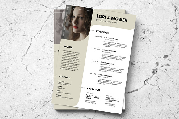 Minimalist CV Resume AI and PSD 3 in Letter Templates - product preview 2