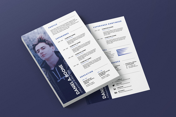 Minimalist CV Resume AI and PSD 4 in Letter Templates - product preview 3