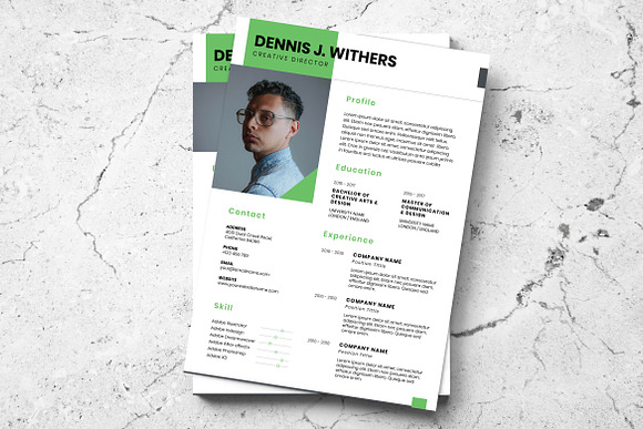 Minimalist CV Resume AI and PSD 5 in Letter Templates - product preview 1