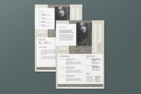 Minimalist CV Resume AI and PSD 7 in Letter Templates - product preview 5