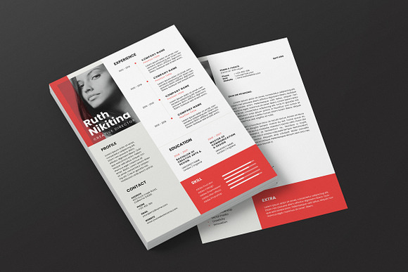 Minimalist CV Resume AI and PS 8 in Letter Templates - product preview 1