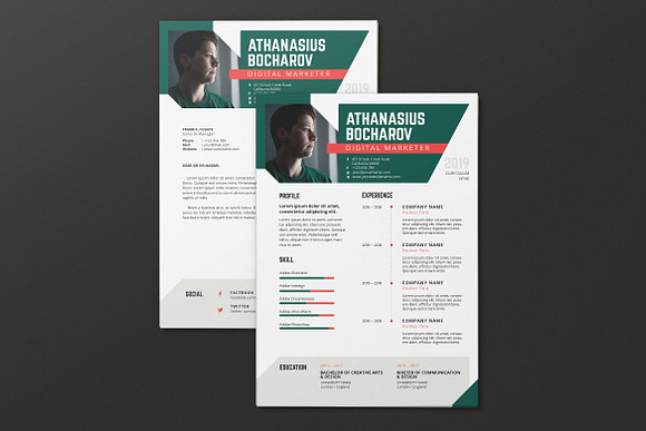 Minimalist CV Resume AI and PSD 9 in Letter Templates - product preview 1
