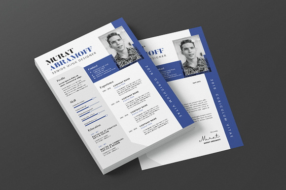 Minimalist CV Resume AI and PSD 10 in Letter Templates - product preview 1