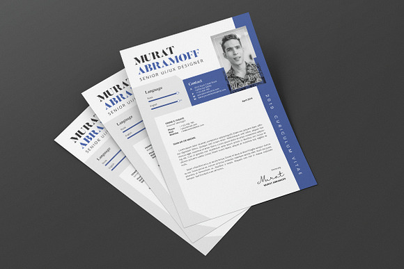 Minimalist CV Resume AI and PSD 10 in Letter Templates - product preview 4