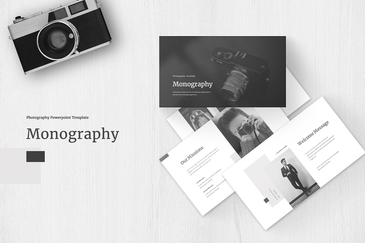 Monography - Powerpoint Template in PowerPoint Templates - product preview 8