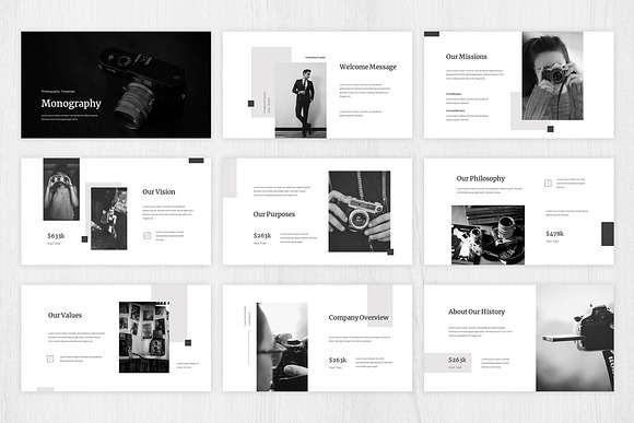 Monography - Powerpoint Template in PowerPoint Templates - product preview 1