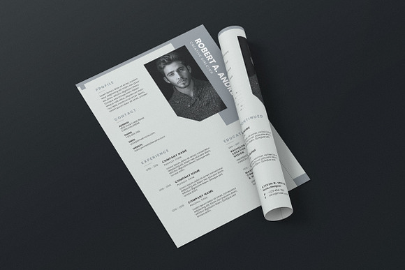 Minimalist CV Resume AI and PSD 11 in Letter Templates - product preview 2