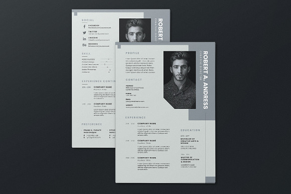 Minimalist CV Resume AI and PSD 11 in Letter Templates - product preview 3