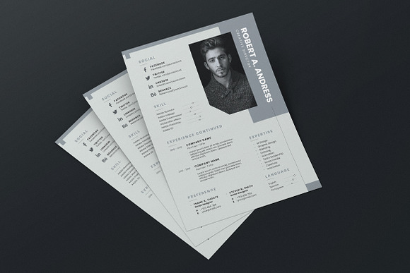 Minimalist CV Resume AI and PSD 11 in Letter Templates - product preview 4