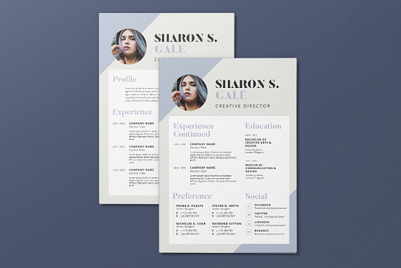 Minimalist CV Resume AI and PSD 12 in Letter Templates - product preview 1