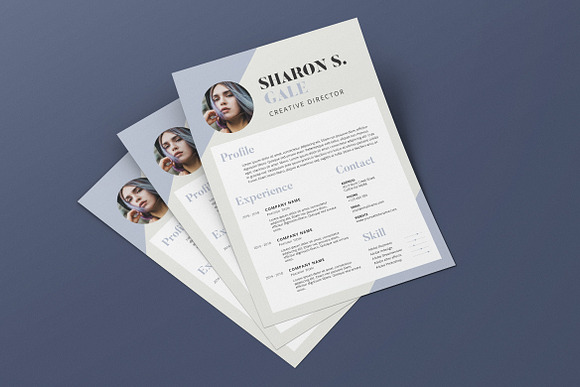 Minimalist CV Resume AI and PSD 12 in Letter Templates - product preview 4